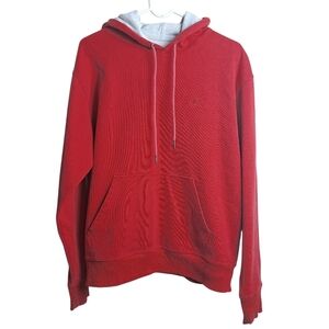 Champion Womens Size M Red Pullover Hoodie Sweatshirt Kangaroo Pocket